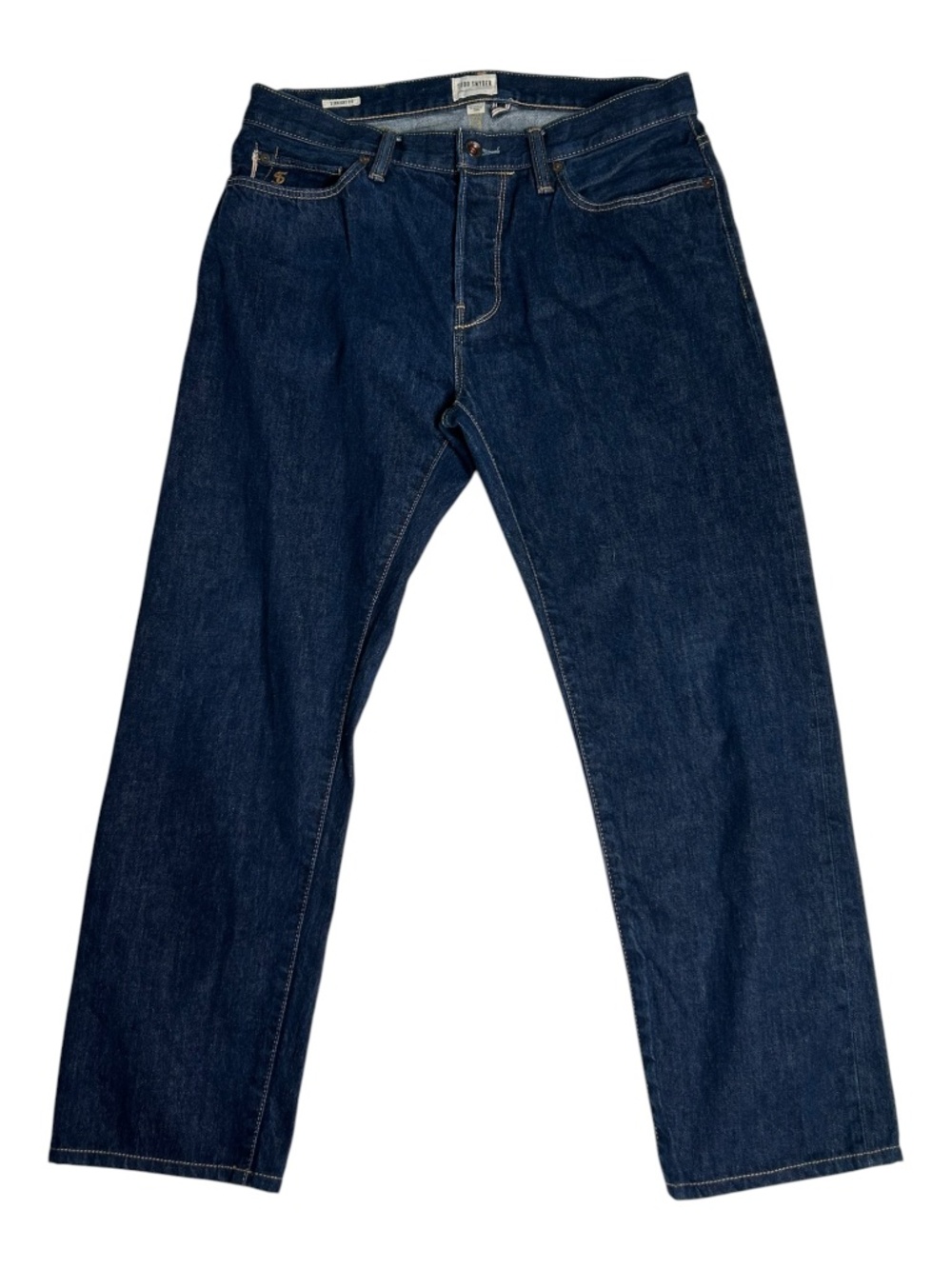 Todd Snyder Straight Fit Jeans Dark Indigo Wash Selvedge Men's Denim 32 x 26.5"